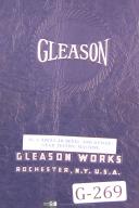 Gleason-Gleason No. 4, Angular Hypoid Gear Testing, Operations Manual Year (1939)-#4-No. 4-01